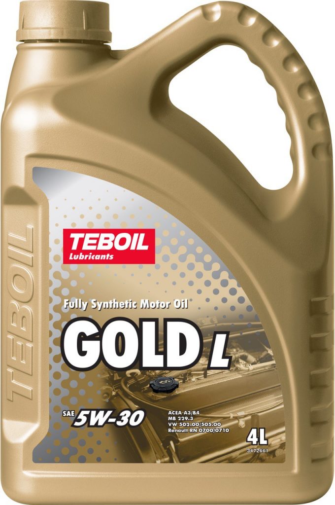 TEBOIL Gold L 5W-30 A3/B4 SP/SN plus SN/CF  Синтетическое моторное масло 4л 3453935