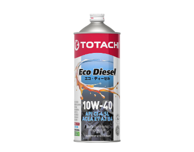 TOTACHI ECO DIESEL 10W-40  A3/B4/E7 CI-4/CH-4/SL 1л Полусинтетическое моторное масло 11201 