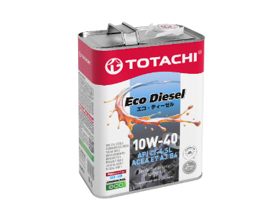 TOTACHI ECO DIESEL 10W-40  A3/B4/E7 CI-4/CH-4/SL 4л Полусинтетическое моторное масло 11204 