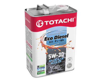 TOTACHI ECO DIESEL 5W-30 E9 CK-4/CJ-4/SN 4л Полусинтетическое моторное масло E2204 