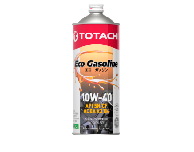 TOTACHI ECO GASOLINE 10W40 A3/B4 SN/CF 1л Полусинтетическое моторное масло 10901 