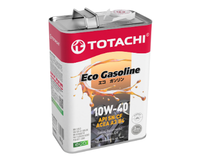 TOTACHI ECO GASOLINE 10W40 A3/B4 SN/CF 4л Полусинтетическое моторное масло 10904 