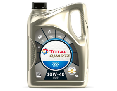 TOTAL QUARTZ 7000 DIESEL 10W-40  A3/B4 CF/SN 4л Синтетическое моторное масло 11040501