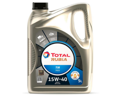 TOTAL RUBIA TIR 7400 15W-40 E7 CI-4/CH-4/SL 5л Минеральное моторное масло 213669